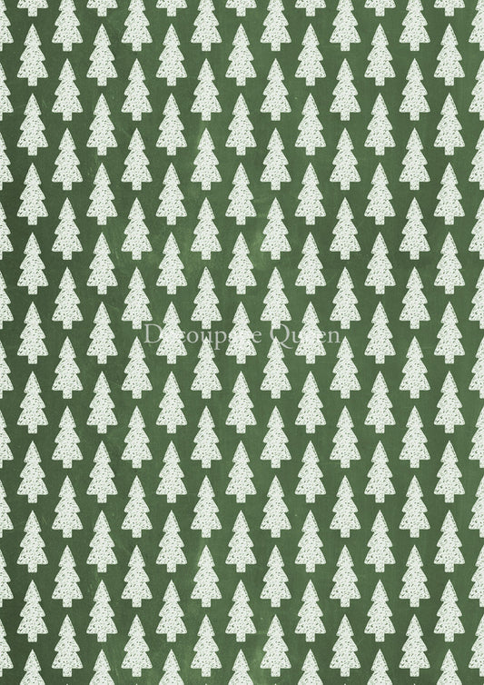 Decoupage Queen Patterned Pines