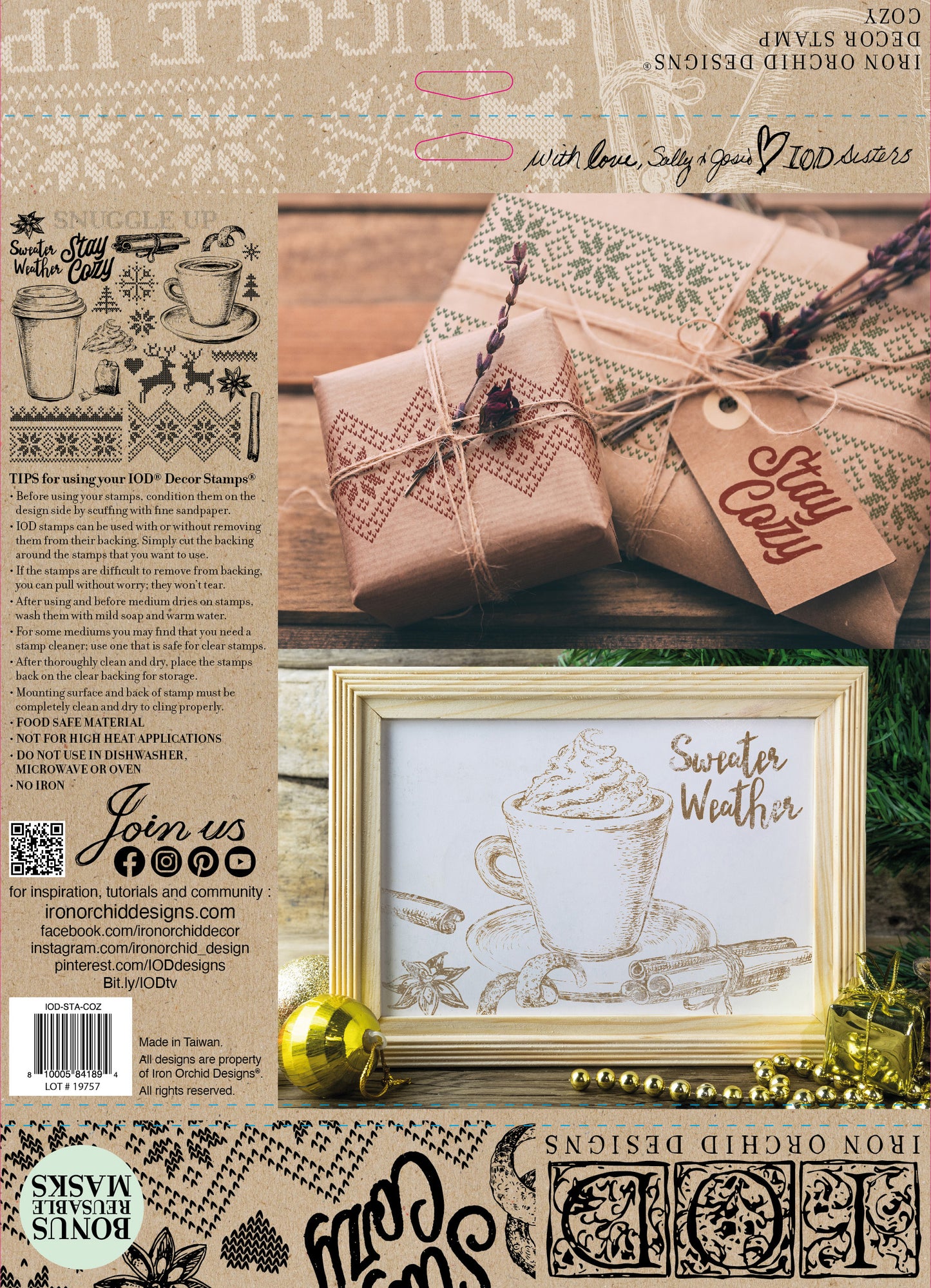 Cozy Limited Stamp Set by IOD