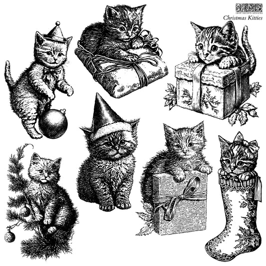 Christmas Kitties Stamp Set by IOD Limited Edition