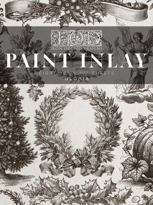 IOD Holiday Release Gloria Paint Inlay By IOD