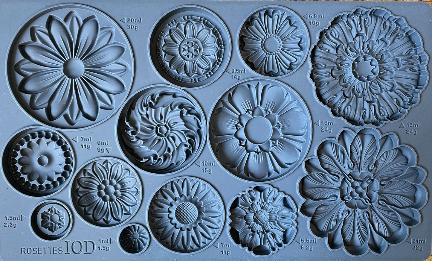 Rosette Decor Mould by IOD