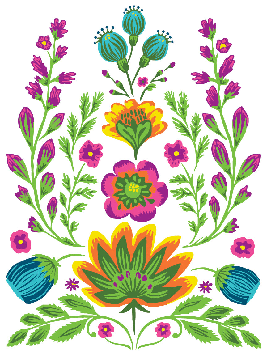 **Limited Edition**Vida Flora Paint Inlay  By IOD