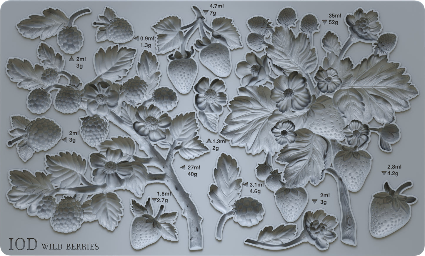 Wild Berries 6x10 IOD Mould™