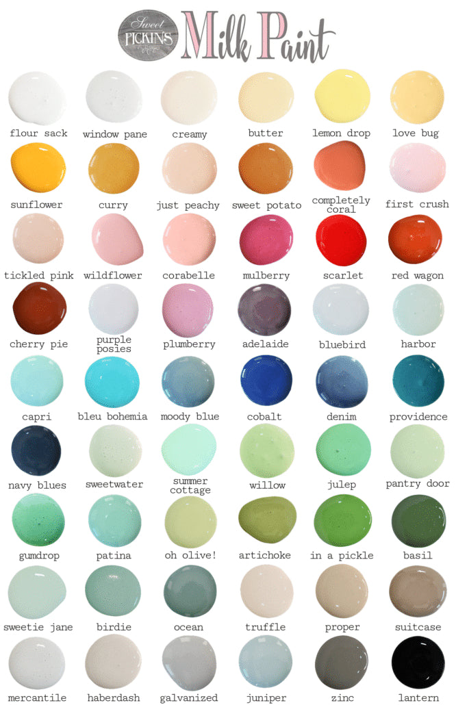 Sweet Pickins Milk Paint- Gallons Color Choice of 49 Colors